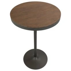 LumiSource Dakota Adjustable Bar/Dinette Table, Gray And Brown -CHAMPRO shop 001178b509cabc13 6964 w800 h800 b1 p0