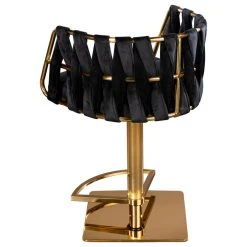 Statements By J Milano Adjustable Swivel Bar Chair Stool, Black/Gold -CHAMPRO shop 004100fa015e018e 7157 w800 h800 b1 p0