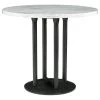 Ashley Furniture Industries Centiar Gray/White Round Dining Room Counter Table