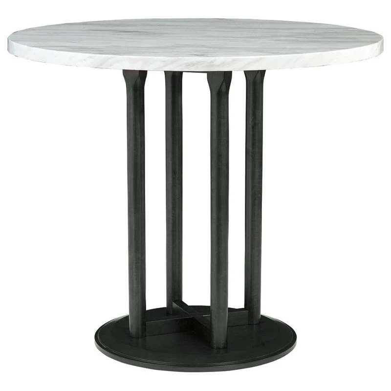 Ashley Furniture Industries Centiar Gray/White Round Dining Room Counter Table 1 Ashley Furniture Industries Centiar Gray/White Round Dining Room Counter Table