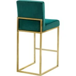 Meridian Furniture Giselle Velvet Counter Stool, Green, Gold Base -CHAMPRO shop 03d13b0102741607 5309 w800 h800 b1 p0