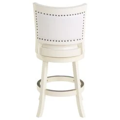 Boraam Industries, Inc. Bristol Swivel Stool, 24", Distressed White -CHAMPRO shop 04a181190e694463 7003 w800 h800 b1 p0
