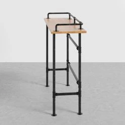 HOMARY 39.4" Industrial Rectangular Wood Bar Height Table Kitchen Breakfast Bar Table -CHAMPRO shop 05e1cd98034e7f3e 5680 w800 h800 b0 p0