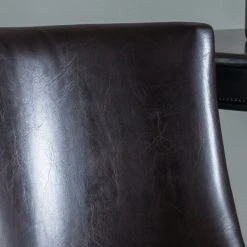 GDFStudio GDF Studio Rydel Nailhead Accent Brown Leather Stools, Set Of 2, Counter Height -CHAMPRO shop 06f1a3cd037c3bae 6397 w800 h800 b0 p0