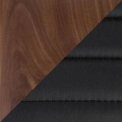 Lumisource Mason Swivel Counter Stool, Set Of 2, Stainless Steel/Walnut Wood/Black Pu -CHAMPRO shop 081118af0e57056d 2307 w800 h800 b0 p0