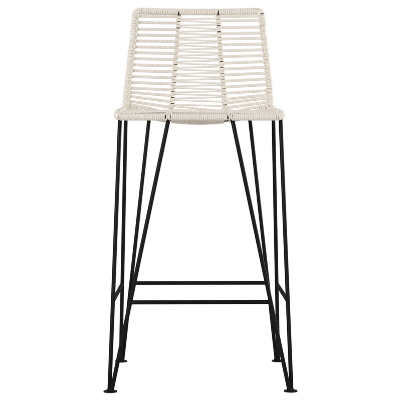 Madeleine Home Inc. Odette Bar Stool, Ivory 5 Madeleine Home Inc. Odette Bar Stool, Ivory - Image 5