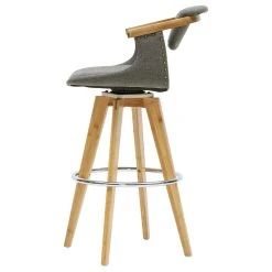 New Pacific Direct Inc. Darwin Fabric Bamboo Bar Stool, Stokes Gray -CHAMPRO shop 0db1a31d0c34df09 1892 w800 h800 b1 p0