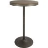 LumiSource Dakota Adjustable Bar/Dinette Table, Antique And Brown