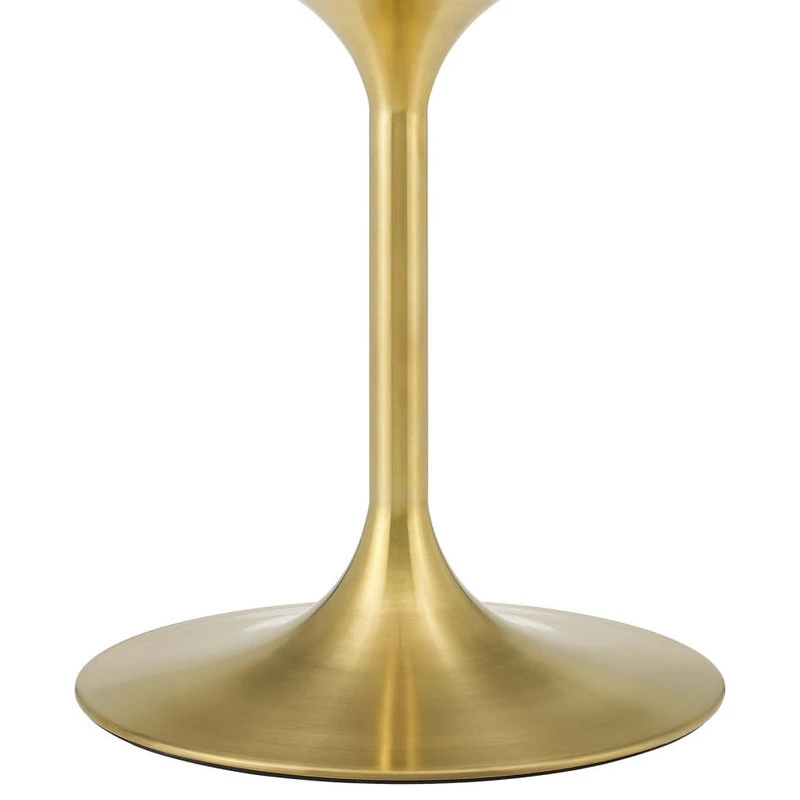 LexMod Lippa 28" Artificial Marble Bar Table, Gold Black 4 LexMod Lippa 28" Artificial Marble Bar Table, Gold Black - Image 4