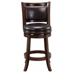 Boraam Industries, Inc. 24" Augusta Swivel Stool, Cappuccino/Dark Brown