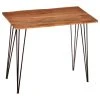 Carolina Classics Seti Live Edge Bar Table, Natural, Black