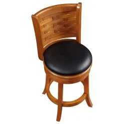 Boraam Industries, Inc. Boraam Sumatra Rubberwood Swivel Stool With Oak Finish 41024 -CHAMPRO shop 143110cd020a875f 4028 w800 h800 b1 p0