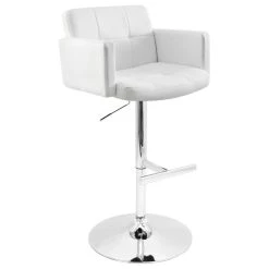 Lumisource Stout Barstool, White