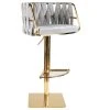 Statements By J Milano Adjustable Swivel Bar Chair Stool, Gold
