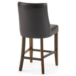 GDFStudio GDF Studio Rydel Nailhead Accent Brown Leather Stools, Set Of 2, Counter Height -CHAMPRO shop 1641d884037c3bb7 6397 w800 h800 b1 p0