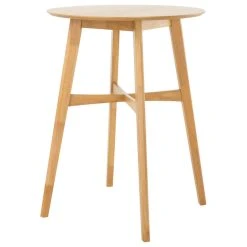 GDFStudio GDF Studio Madeline Natural Finish Wood Bar Dining Table, Oak