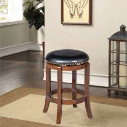 Boraam Industries, Inc. Cordova Swivel Stool, 24", Cappuccino
