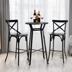 Glitzhome 3 Piece Pub Table And Bar Chair Set 27 Glitzhome 3 Piece Pub Table And Bar Chair Set -CHAMPRO shop 17b14621010baf50 4402 w800 h800 b0 p0
