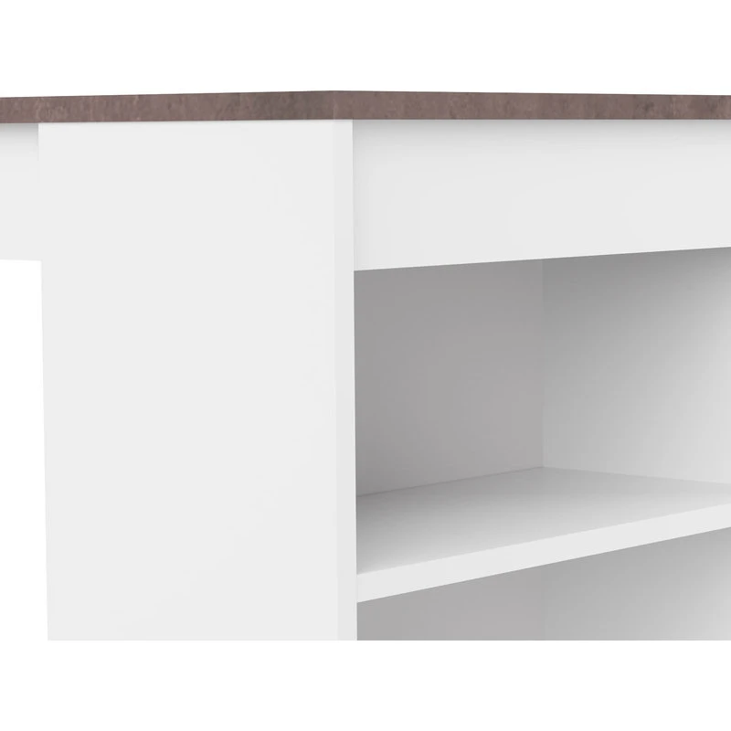 Symbiosis Aravis Dining Bar Table, White, Concrete 5 Symbiosis Aravis Dining Bar Table, White, Concrete - Image 5