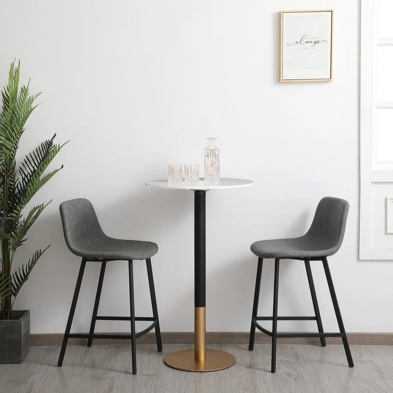 Elegant Furniture & Lighting Roxie 23" Pub Table, White 2 Elegant Furniture & Lighting Roxie 23" Pub Table, White - Image 2