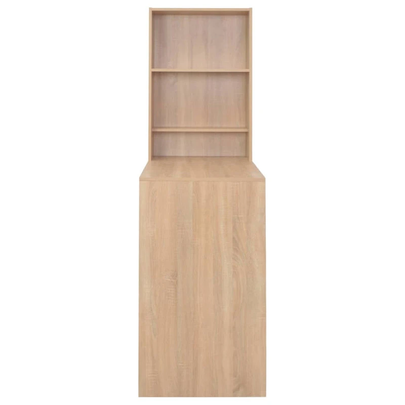 Vida XL International B.V. VidaXL Bar Table With Cabinet Oak Bistro Pub High Dining Breakfast Patio Table 5 Vida XL International B.V. VidaXL Bar Table With Cabinet Oak Bistro Pub High Dining Breakfast Patio Table - Image 5