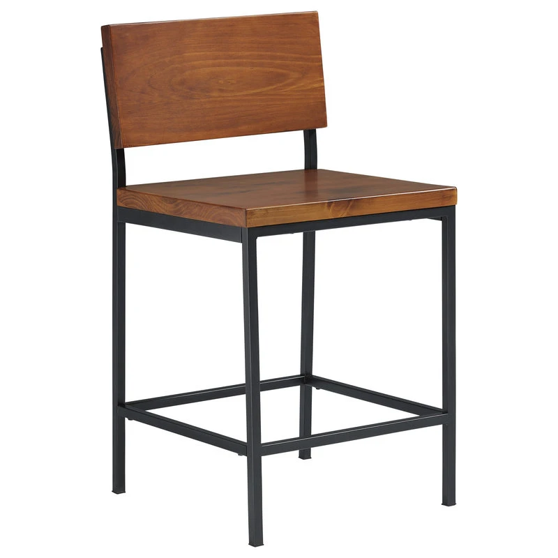 Progressive Furniture Sawyer Wood/Metal 24" Counter Stool, Java Pine 1 Progressive Furniture Sawyer Wood/Metal 24" Counter Stool, Java Pine