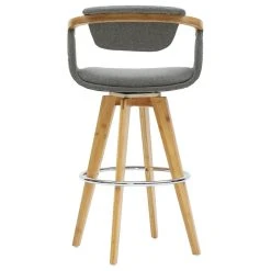 New Pacific Direct Inc. Darwin Fabric Bamboo Bar Stool, Stokes Gray -CHAMPRO shop 1c01bda00c34df0b 1892 w800 h800 b1 p0