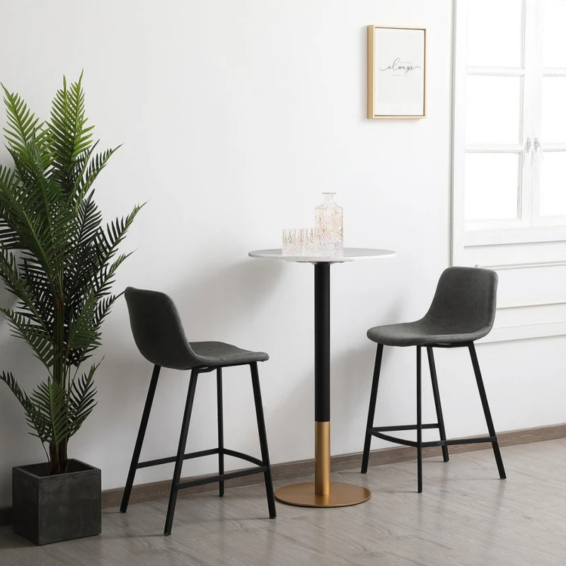 Elegant Furniture & Lighting Roxie 23" Pub Table, White 3 Elegant Furniture & Lighting Roxie 23" Pub Table, White - Image 3