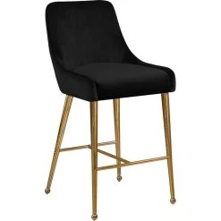 Meridian Furniture Owen Velvet Stool, Set Of 2, Black -CHAMPRO shop 1cf1acd70274124a 4299 w800 h800 b1 p0