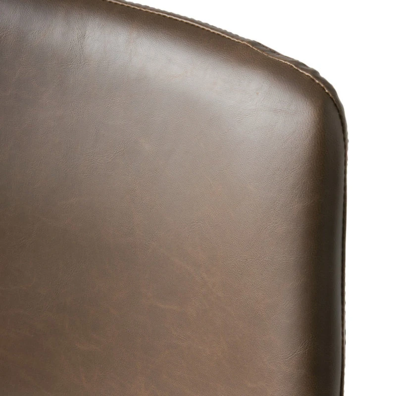 GDFStudio GDF Studio Idash Vintage Brown Faux Leather Counter Stools, Set Of 2 10 GDFStudio GDF Studio Idash Vintage Brown Faux Leather Counter Stools, Set Of 2 - Image 10
