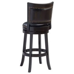 Boraam Industries, Inc. Boraam Bristol Hardwood Swivel Stool With Black Finish 42529 -CHAMPRO shop 1d01ab50020a855b 4033 w800 h800 b1 p0