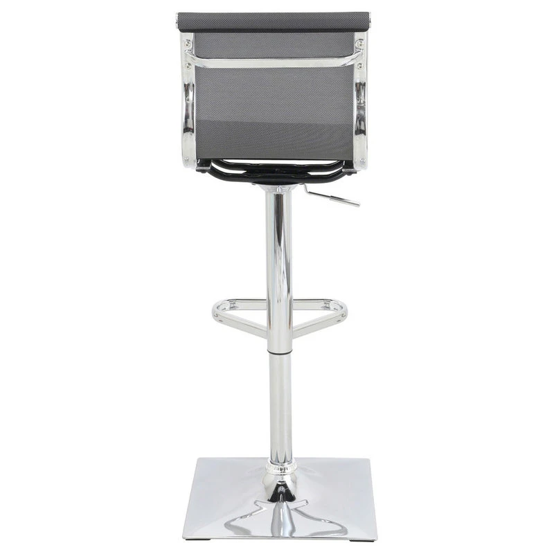 Lumisource Mirage Adjustable Barstool, Gray 3 Lumisource Mirage Adjustable Barstool, Gray - Image 3
