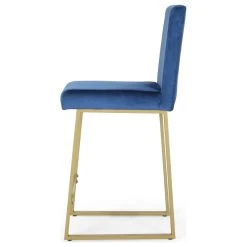 GDFStudio GDF Studio Lexi Modern Glam Velvet Barstools, Set Of 2, Navy Blue -CHAMPRO shop 1ec136ee008a1ae3 8240 w800 h800 b1 p0