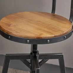 GDFStudio GDF Studio Modern Industrial Design Counter/Bar Stool, Adjustable Seat Height, Smooth Back -CHAMPRO shop 1f81686e0f90799b 4276 w800 h800 b0 p0