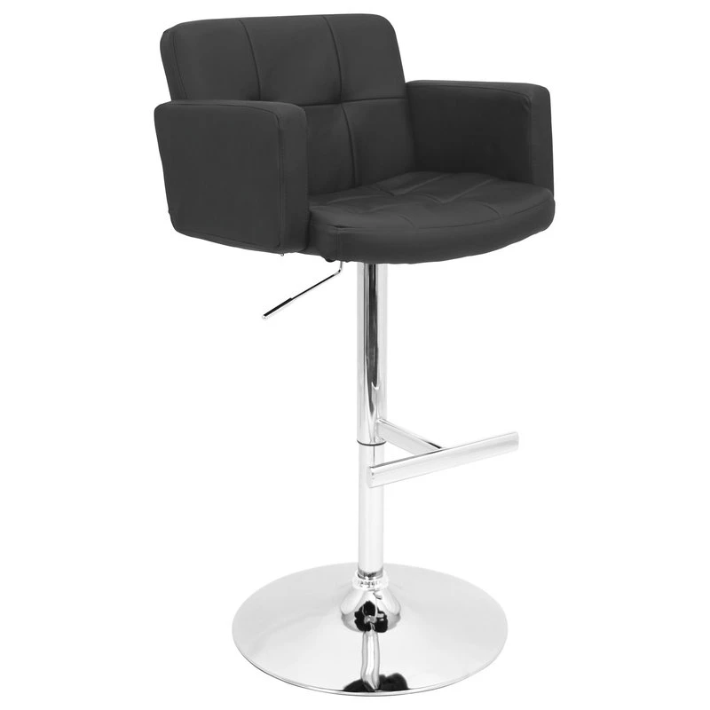 Lumisource Stout Barstool, Black 1 Lumisource Stout Barstool, Black
