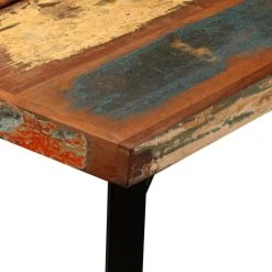 Vida XL International B.V. VidaXL Bar Table Polished 59" Steel Solid Reclaimed Wood Bistro Pub Dining -CHAMPRO shop 209178430ec74a71 0046 w800 h800 b0 p0