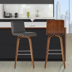 Armen Living Vienna Contemporary Swivel Bar Stool, Bar Height, Gray 13 Armen Living Vienna Contemporary Swivel Bar Stool, Bar Height, Gray -CHAMPRO shop 20d1c59e01b0fab3 8291 w800 h800 b0 p0