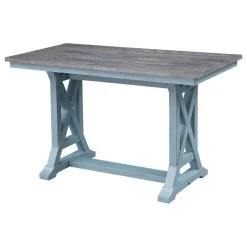 Coast To Coast Imports, LLC Bar Harbor Blue Counter Height Dining Table