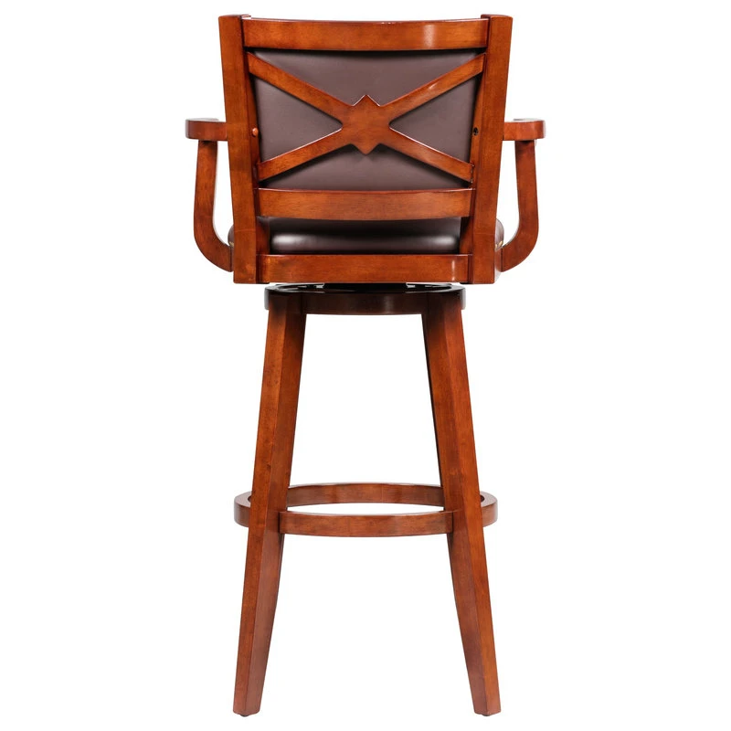Boraam Industries, Inc. Broadmoor Swivel Stool, Cherry, 36" 5 Boraam Industries, Inc. Broadmoor Swivel Stool, Cherry, 36" - Image 5