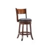 Boraam Industries, Inc. Palmetto Swivel Stool, 24", Chestnut