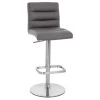 Zuri Furniture Lush Adjustable Height Swivel Bar Stool - Trumpet Base, Slate
