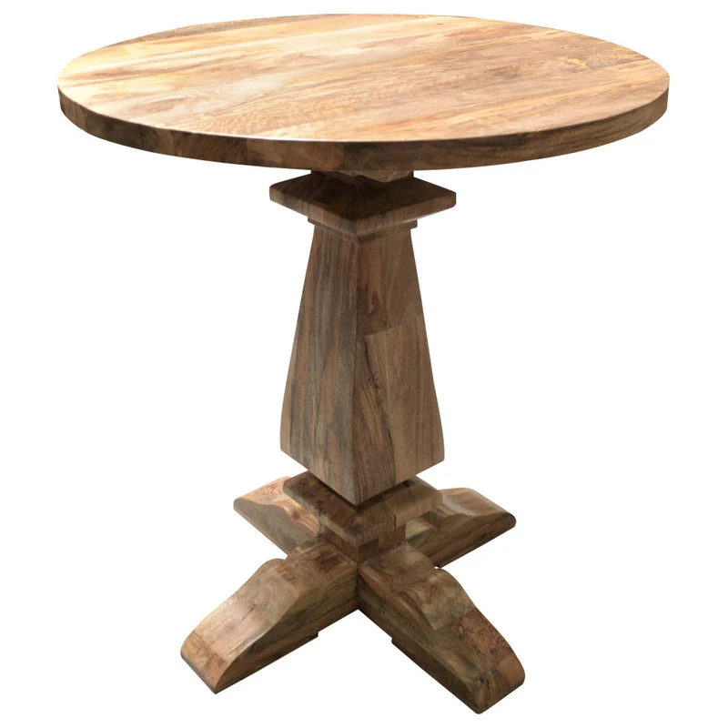 Rustic Home Interiors Round Bar Height Mango Table 6 Rustic Home Interiors Round Bar Height Mango Table - Image 6