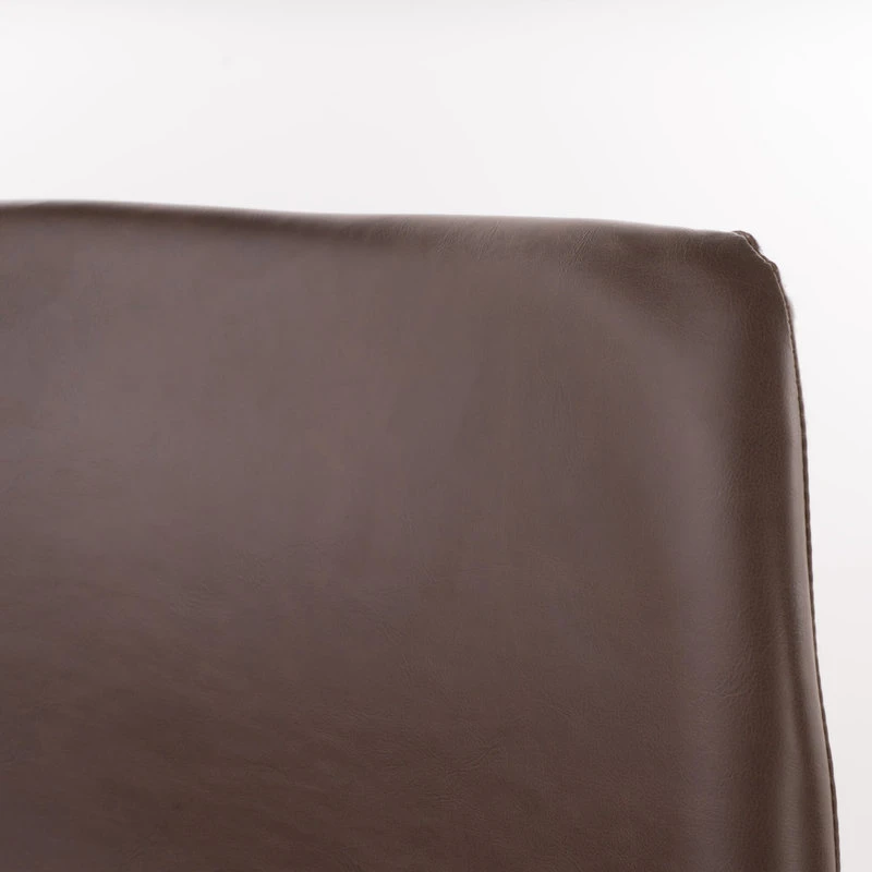 GDFStudio GDF Studio Idash Vintage Brown Faux Leather Counter Stools, Set Of 2 4 GDFStudio GDF Studio Idash Vintage Brown Faux Leather Counter Stools, Set Of 2 - Image 4