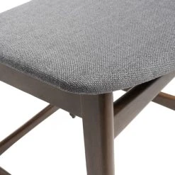 GDFStudio GDF Studio Molle Mid-Century Design Counter Stools, Gray/Walnut, Set Of 2 -CHAMPRO shop 25f10695039999c8 7495 w800 h800 b0 p0