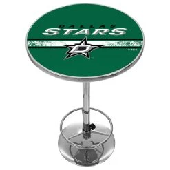 Trademark Gameroom NHL Chrome Pub Table, Dallas Stars