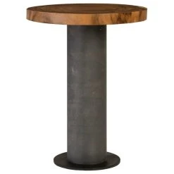 Phillips Collection Chamcha Wood Bar Table, Concrete Base