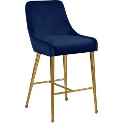 Meridian Furniture Owen Velvet Stool, Set Of 2, Navy -CHAMPRO shop 29418b8202740e1e 7368 w800 h800 b1 p0