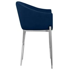 Meridian Furniture Xavier Velvet Upholstered Counter Height Stool, Navy, Chrome Finish -CHAMPRO shop 2a116fe4008700c9 1660 w800 h800 b1 p0