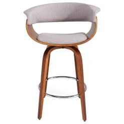 Worldwide Homefurnishings Inc. Upholstered And Wood 26" Swivel Counter Stool, Charcoal Gray, Gray -CHAMPRO shop 2ae1aaad0e8de23f 5161 w800 h800 b1 p0