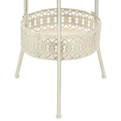 Vida XL International B.V. VidaXL Bistro Table Vintage Style Round Metal 15.7" White Pub End Side Table -CHAMPRO shop 2d215f7e0ec74a80 1805 w800 h800 b1 p0